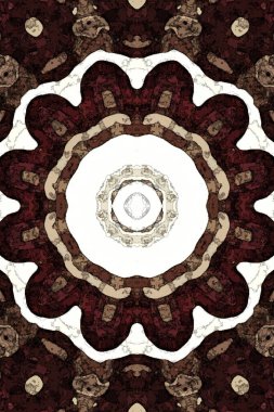 Tasarım için kusursuz bir kaleydoskop. Esrarengiz mistik enerji iyileştirici sahasrara mandala.