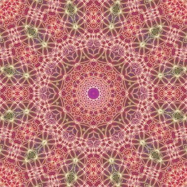 Tasarım için kusursuz bir kaleydoskop. Esrarengiz mistik enerji iyileştirici sahasrara mandala.