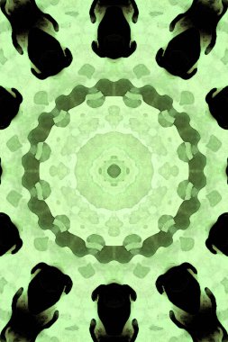 Tasarım için kusursuz bir kaleydoskop. Esrarengiz mistik enerji iyileştirici sahasrara mandala.