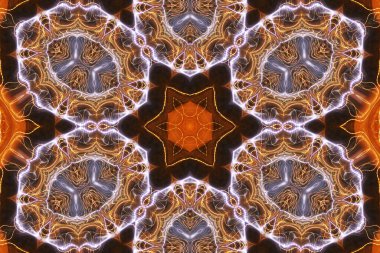 Tasarım için kusursuz bir kaleydoskop. Esrarengiz mistik enerji iyileştirici sahasrara mandala.