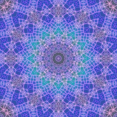 Tasarım için kusursuz bir kaleydoskop. Esrarengiz mistik enerji iyileştirici sahasrara mandala.