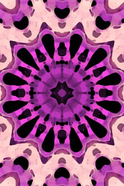 Tasarım için kusursuz bir kaleydoskop. Esrarengiz mistik enerji iyileştirici sahasrara mandala.