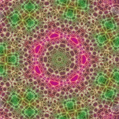 Tasarım için kusursuz bir kaleydoskop. Esrarengiz mistik enerji iyileştirici sahasrara mandala.