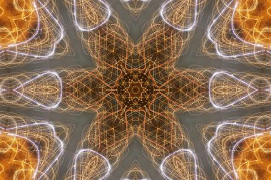 Tasarım için kusursuz bir kaleydoskop. Esrarengiz mistik enerji iyileştirici sahasrara mandala.