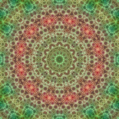 Tasarım için kusursuz bir kaleydoskop. Esrarengiz mistik enerji iyileştirici sahasrara mandala.