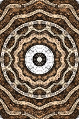 Tasarım için kusursuz bir kaleydoskop. Esrarengiz mistik enerji iyileştirici sahasrara mandala.
