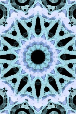Tasarım için kusursuz bir kaleydoskop. Esrarengiz mistik enerji iyileştirici sahasrara mandala.