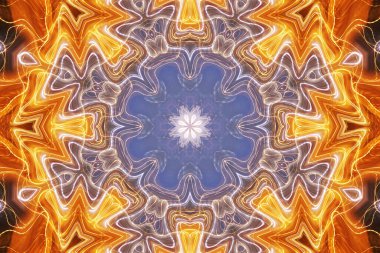 Tasarım için kusursuz bir kaleydoskop. Esrarengiz mistik enerji iyileştirici sahasrara mandala.