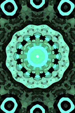 Tasarım için kusursuz bir kaleydoskop. Esrarengiz mistik enerji iyileştirici sahasrara mandala.