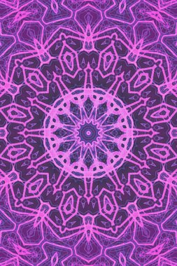 Tasarım için kusursuz bir kaleydoskop. Esrarengiz mistik enerji iyileştirici sahasrara mandala.
