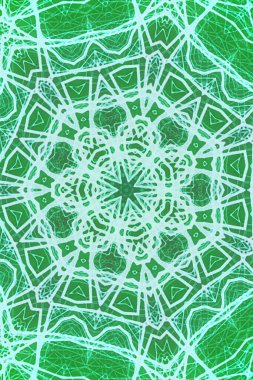 Tasarım için kusursuz bir kaleydoskop. Esrarengiz mistik enerji iyileştirici sahasrara mandala.