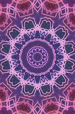 Tasarım için kusursuz bir kaleydoskop. Esrarengiz mistik enerji iyileştirici sahasrara mandala.