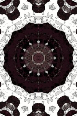 Tasarım için kusursuz bir kaleydoskop. Esrarengiz mistik enerji iyileştirici sahasrara mandala.