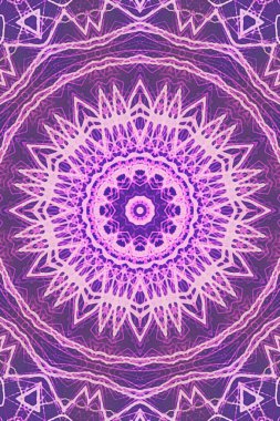 Tasarım için kusursuz bir kaleydoskop. Esrarengiz mistik enerji iyileştirici sahasrara mandala.