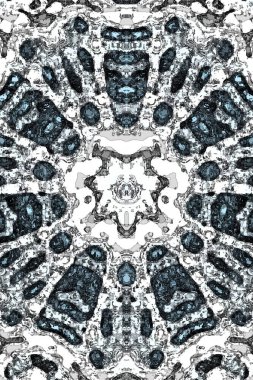 Tasarım için kusursuz bir kaleydoskop. Esrarengiz mistik enerji iyileştirici sahasrara mandala.