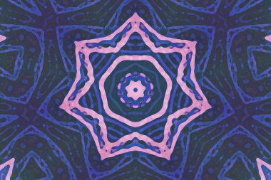 Tasarım için kusursuz bir kaleydoskop. Esrarengiz mistik enerji iyileştirici sahasrara mandala.