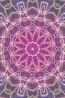 Tasarım için kusursuz bir kaleydoskop. Esrarengiz mistik enerji iyileştirici sahasrara mandala.