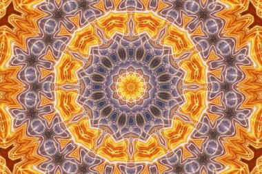 Tasarım için kusursuz bir kaleydoskop. Esrarengiz mistik enerji iyileştirici sahasrara mandala.
