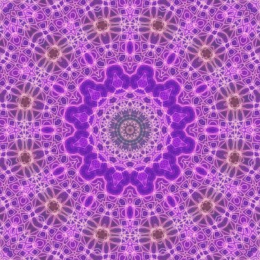 Tasarım için kusursuz bir kaleydoskop. Esrarengiz mistik enerji iyileştirici sahasrara mandala.