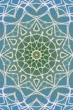 Tasarım için kusursuz bir kaleydoskop. Esrarengiz mistik enerji iyileştirici sahasrara mandala.