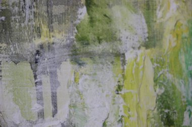 Üzerine boya sıçramış tuval. Yakından bak. 