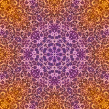 Tasarım için kusursuz bir kaleydoskop. Esrarengiz mistik enerji iyileştirici sahasrara mandala.