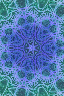 Tasarım için kusursuz bir kaleydoskop. Esrarengiz mistik enerji iyileştirici sahasrara mandala.