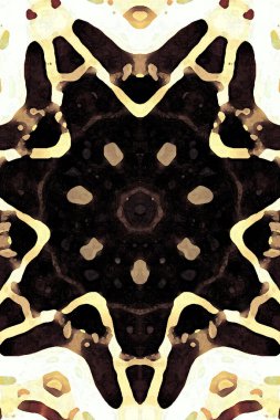 Tasarım için kusursuz bir kaleydoskop. Esrarengiz mistik enerji iyileştirici sahasrara mandala.