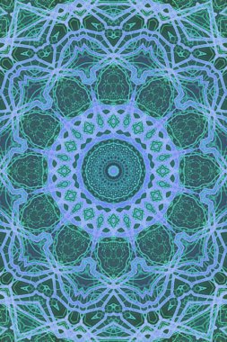 Tasarım için kusursuz bir kaleydoskop. Esrarengiz mistik enerji iyileştirici sahasrara mandala.