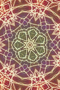 Tasarım için kusursuz bir kaleydoskop. Esrarengiz mistik enerji iyileştirici sahasrara mandala.