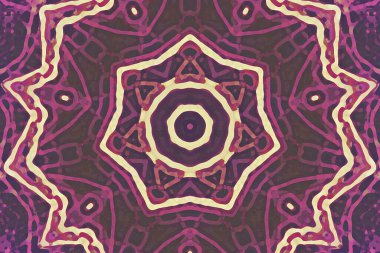 Tasarım için kusursuz bir kaleydoskop. Esrarengiz mistik enerji iyileştirici sahasrara mandala.