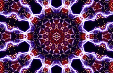 Tasarım için kusursuz bir kaleydoskop. Esrarengiz mistik enerji iyileştirici sahasrara mandala.