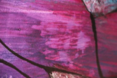 Üzerine boya sıçramış tuval. Yakından bak. 