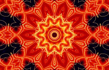 Tasarım için kusursuz bir kaleydoskop. Esrarengiz mistik enerji iyileştirici sahasrara mandala.