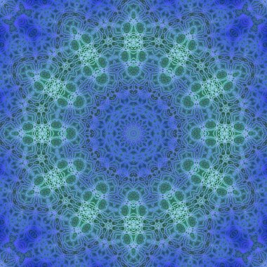Tasarım için kusursuz bir kaleydoskop. Esrarengiz mistik enerji iyileştirici sahasrara mandala.