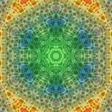 Tasarım için kusursuz bir kaleydoskop. Esrarengiz mistik enerji iyileştirici sahasrara mandala.
