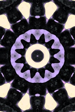 Tasarım için kusursuz bir kaleydoskop. Esrarengiz mistik enerji iyileştirici sahasrara mandala.