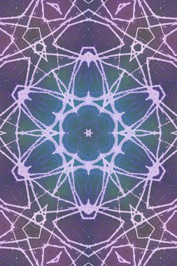 Tasarım için kusursuz bir kaleydoskop. Esrarengiz mistik enerji iyileştirici sahasrara mandala.