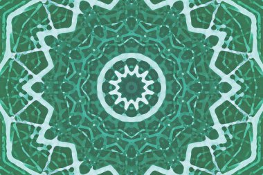 Tasarım için kusursuz bir kaleydoskop. Esrarengiz mistik enerji iyileştirici sahasrara mandala.