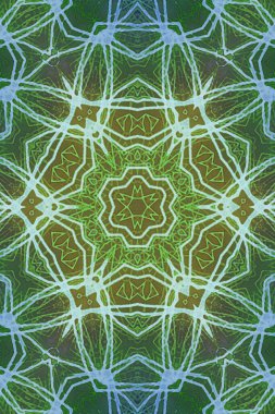 Tasarım için kusursuz bir kaleydoskop. Esrarengiz mistik enerji iyileştirici sahasrara mandala.