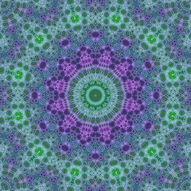 Tasarım için kusursuz bir kaleydoskop. Esrarengiz mistik enerji iyileştirici sahasrara mandala.
