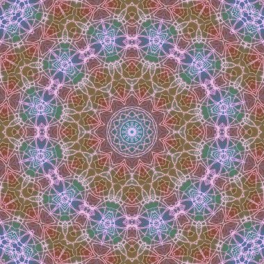 Tasarım için kusursuz bir kaleydoskop. Esrarengiz mistik enerji iyileştirici sahasrara mandala.