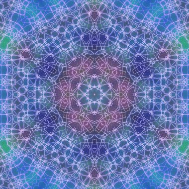Tasarım için kusursuz bir kaleydoskop. Esrarengiz mistik enerji iyileştirici sahasrara mandala.