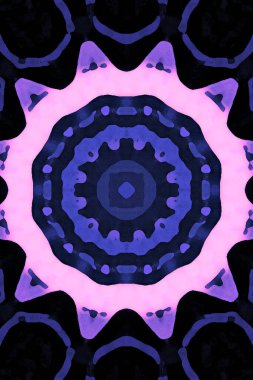 Tasarım için kusursuz bir kaleydoskop. Esrarengiz mistik enerji iyileştirici sahasrara mandala.