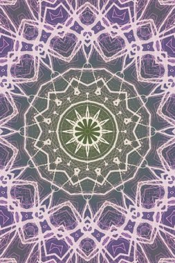 Tasarım için kusursuz bir kaleydoskop. Esrarengiz mistik enerji iyileştirici sahasrara mandala.