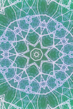 Tasarım için kusursuz bir kaleydoskop. Esrarengiz mistik enerji iyileştirici sahasrara mandala.