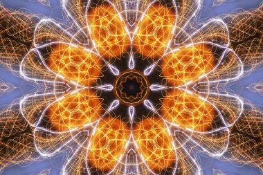 Tasarım için kusursuz bir kaleydoskop. Esrarengiz mistik enerji iyileştirici sahasrara mandala.