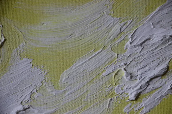 Üzerine boya sıçramış tuval. Yakından bak. 