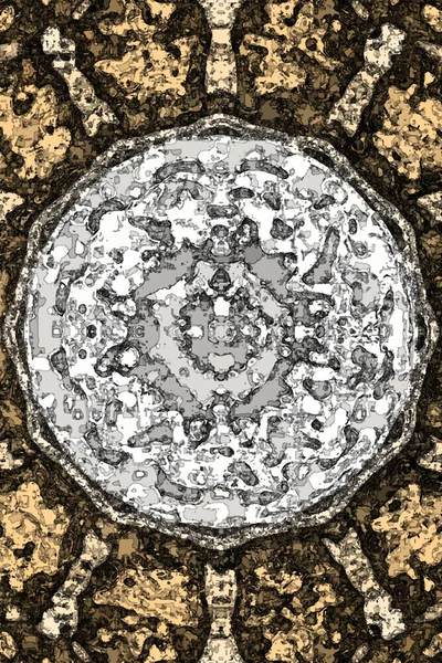 Kusursuz kaleydoskop dokusu. Esrarengiz mistik enerji iyileştirici sahasrara mandala.