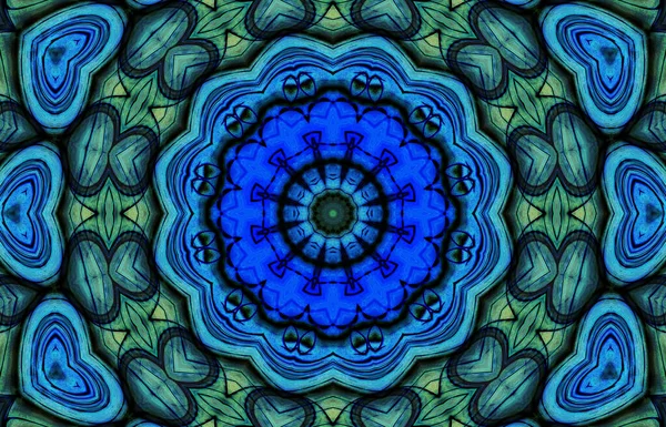 Mandala Abstracta Vista Fondo — Foto de Stock